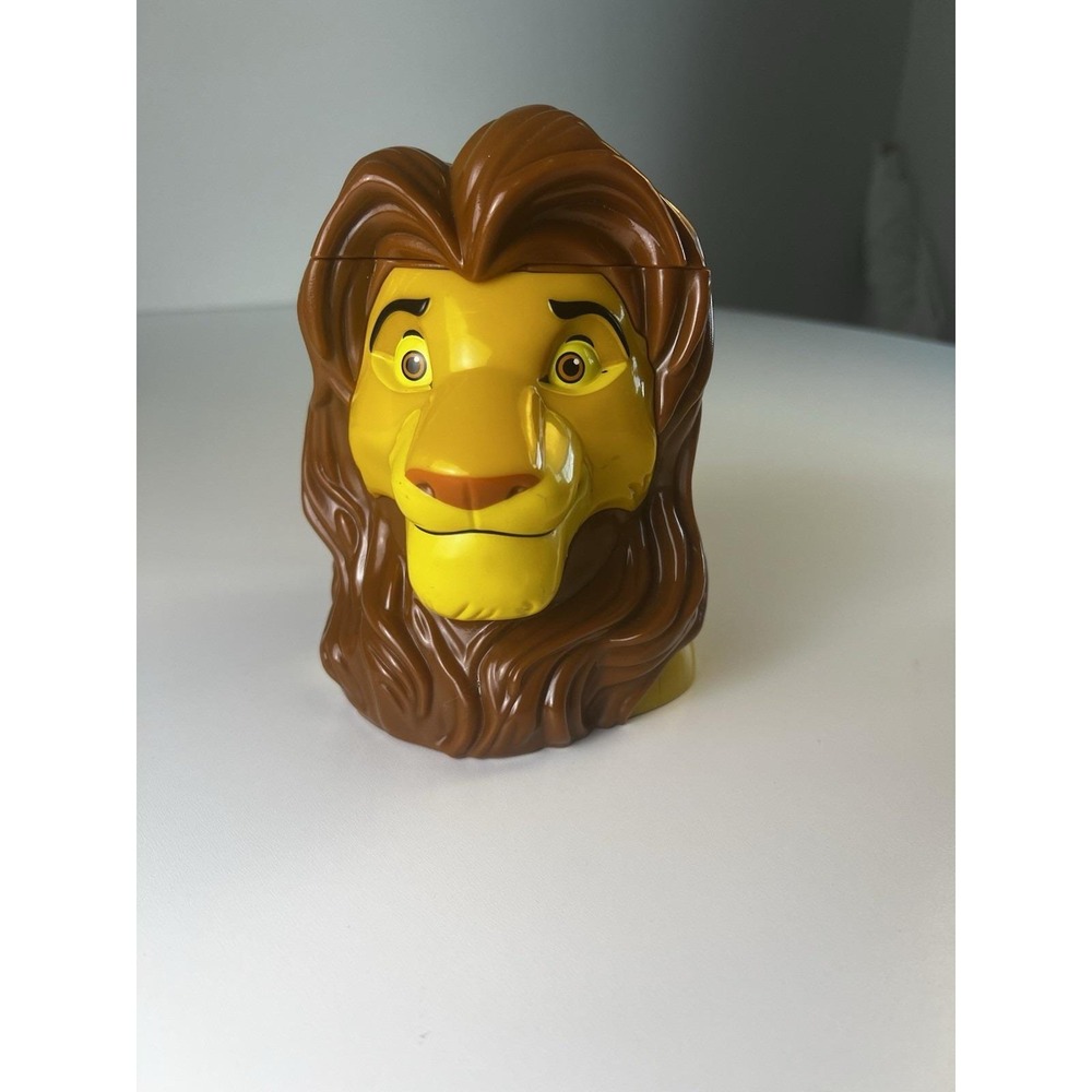 Vintage (1998) Simba "The Lion‎ King" Disney On Ice Flip-Top Cup Mug W/sticker!